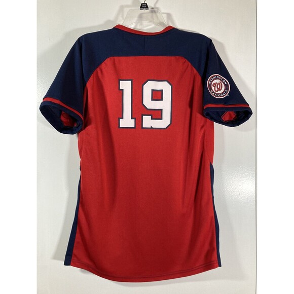 Washington Nationals Authentic Jersey (Youth XL) #19 • Franklin Baseball Shirt - Picture 7 of 7